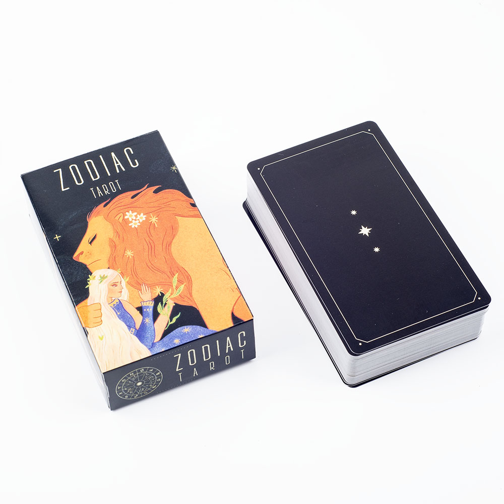 Tarot Cards Deck With Guidebook - 10.3x6cm Zodiac Tarot Cards for Fortune