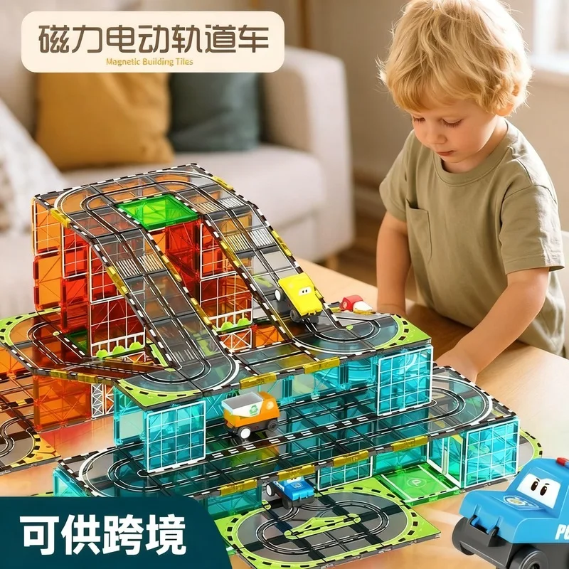 Magnetic Building Blocks Set w - Building Blocks ulasan dan harga