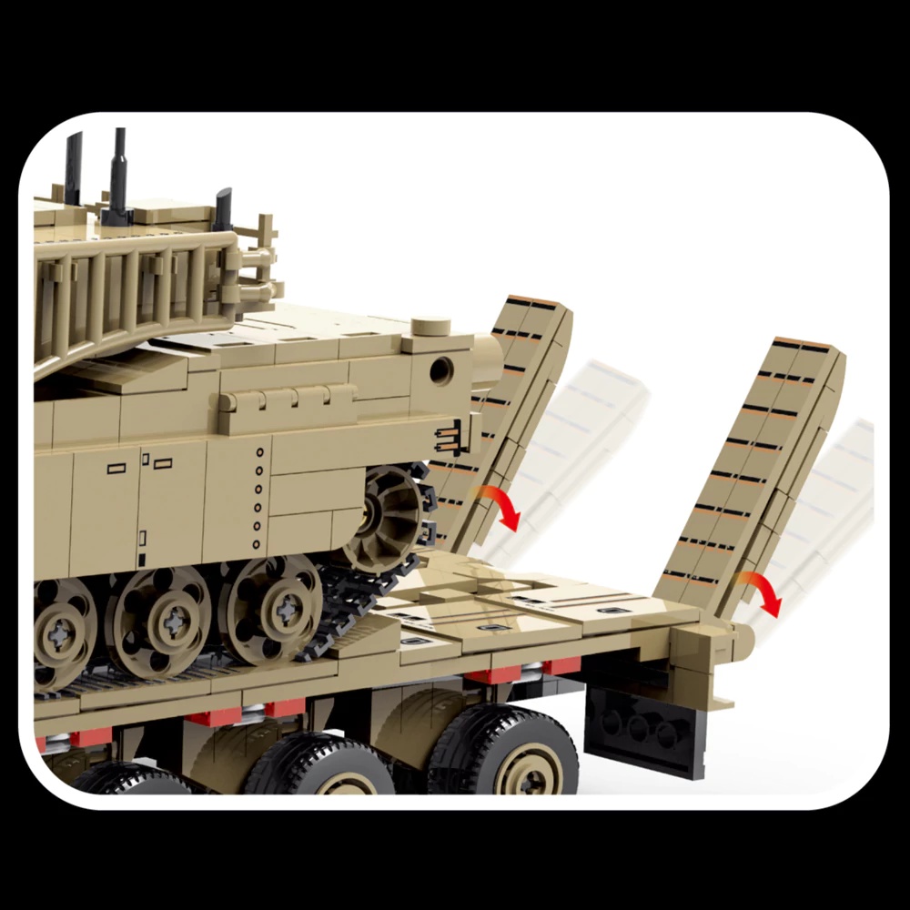 Military WW2 M1070 Armored Veh - Lego Compatible Military Tank ulasan dan harga