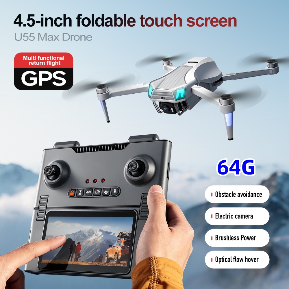 NCZOBOE U55 Drone Professional - Fpv Brushless Rc Drone 4K ulasan dan harga