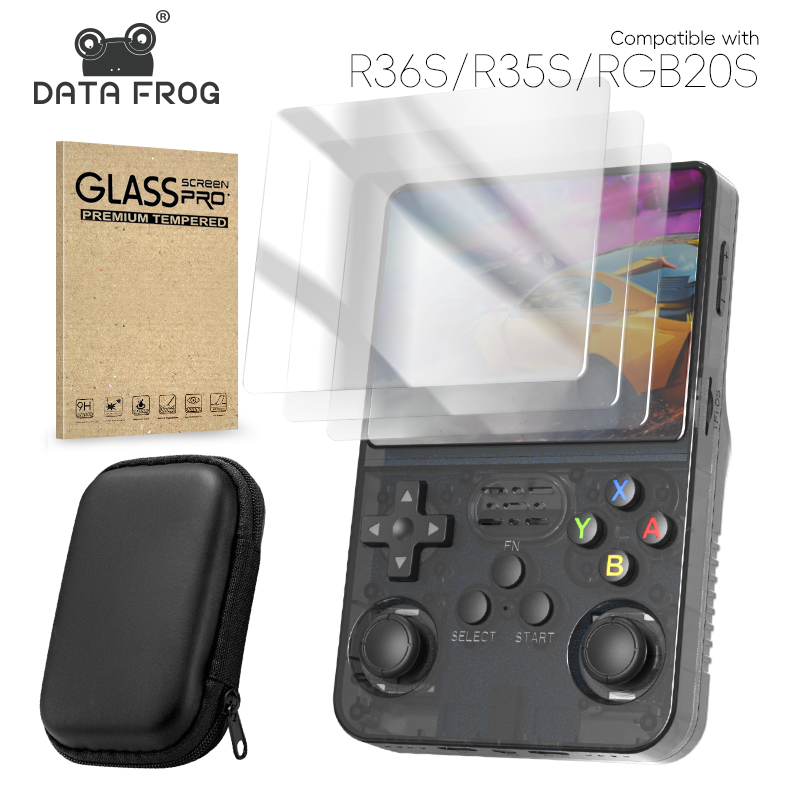DATA FROG R36S Screen Protecto - Retro Handheld Game Console R36S ulasan dan harga