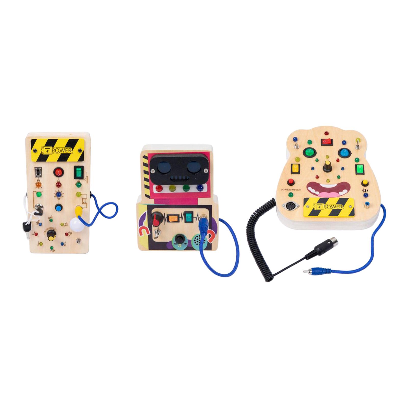 LED Wooden Sensory Board Toddl - Montessori Wooden Busy Board Toddler ulasan dan harga