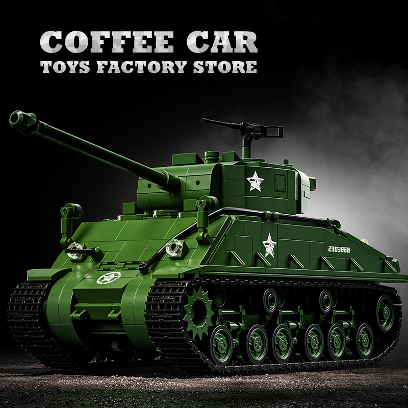 US Army M4 Tank Building Block - Lego Compatible Military Tank ulasan dan harga