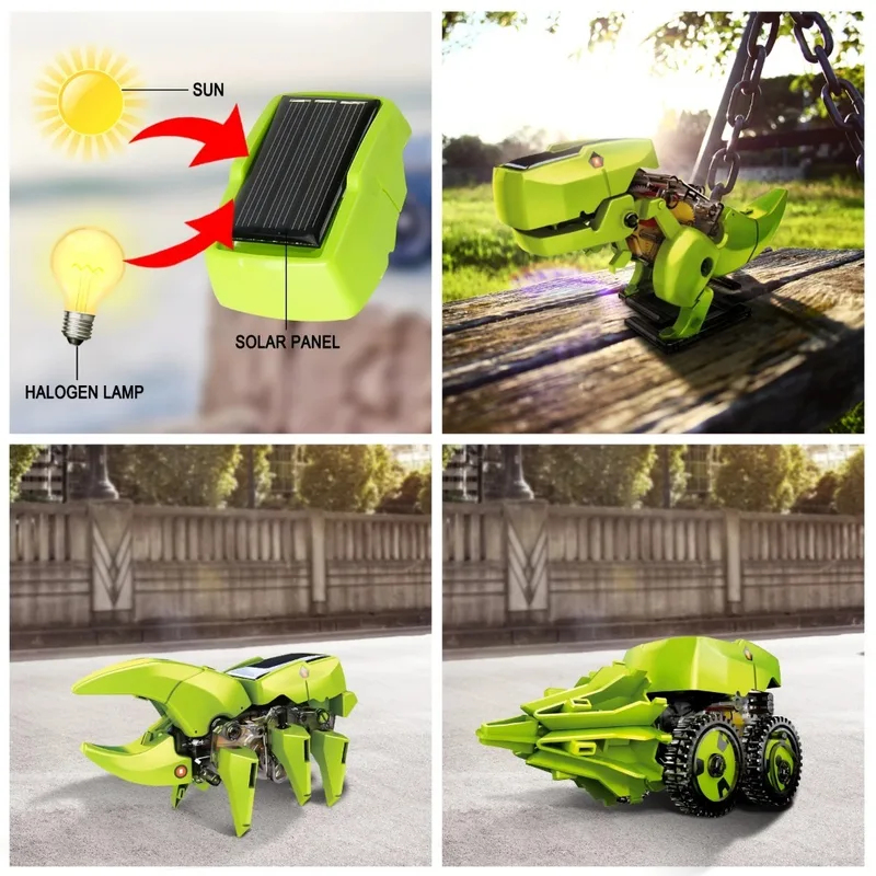 3-in-1 Solar Robot Kit, Dinosa - Stem Solar Robot Kit For Kids ulasan dan harga