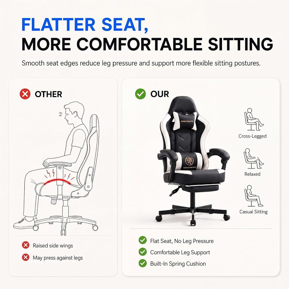 Desk Computer Gaming Chair - H - Video Games ulasan dan harga