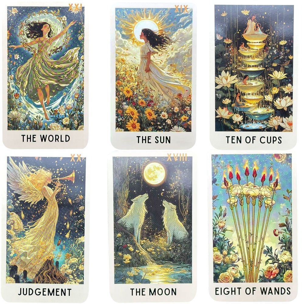 78 Enigmatic Bloom Tarot Cards - Tarot Cards Deck With Guidebook ulasan dan harga