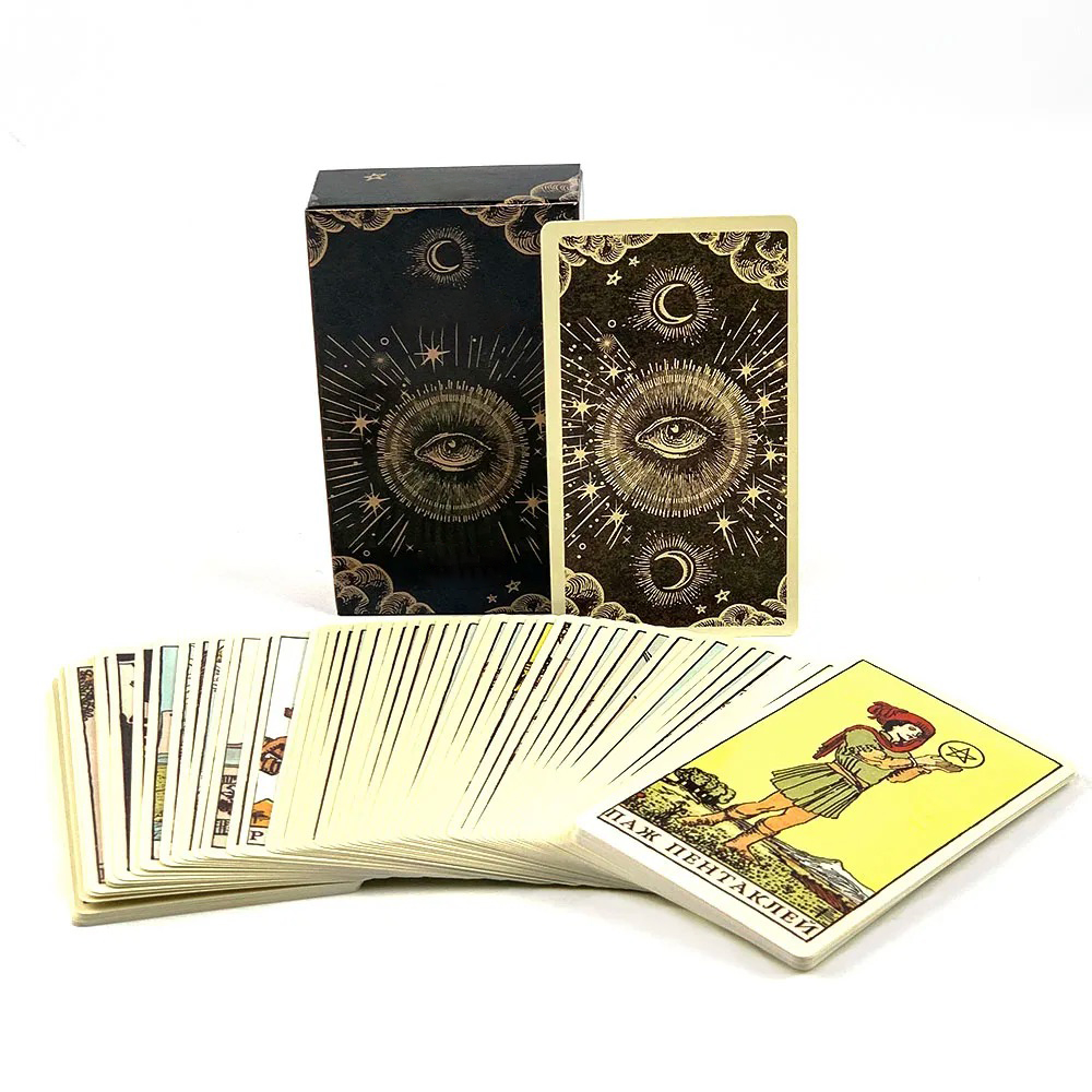 Russian Edition Tarot Cards Fa - Tarot Cards Deck With Guidebook ulasan dan harga